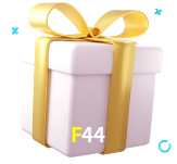 Receba seus bônus de boas-vindas no F44